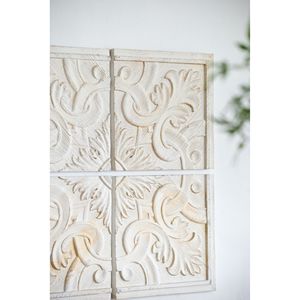 S/4 pannelli quadrati in legno invecchiato 17.5x17.5 pollici per l'arredamento della casa - Product Image 6