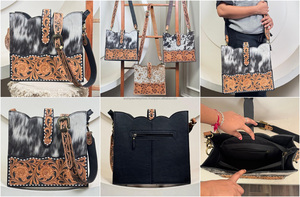 2025 femmes conception personnalisée usiné à la main en cuir bandoulière Messenger sac fourre-tout Durable idéal pour le travail voyage sac à main de tous les jours - Product Image 3