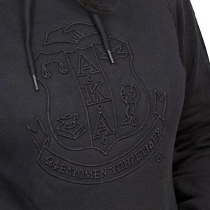 Sudadera con Capucha de Invierno con Estampado Midnight, Color Negro, para Mujer, Premium, 100% Algodón, Felpa Ecológica, 360g, Estilo Griego Informal - Product Image 3