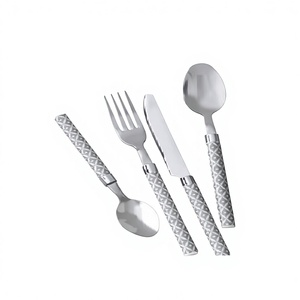 Juego de cubiertos de acero inoxidable de buena calidad, respetuoso con el medio ambiente, fácil de lavar, cubiertos reutilizables, estilo Indio Americano, pulido a mano especial - Product Image 2