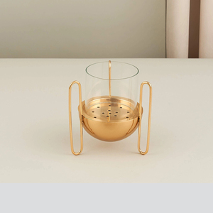 Modern Style Metallic Tripod Bakhoor Burner Set Featuring <b>Acrylic</b> Shields And Sleek <b>Frames</b>, Ideal For Stylish Home Fragrance - Product Image 4