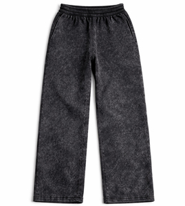 Customized Trending Streetwear Heavyweight Jogger <b>Baggy</b> Sun Faded Cotton Fleece Distressed Acid Wash Sweatpants <b>Men's</b> <b>Trousers</b> - Product Image 2