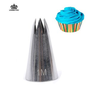 Wholesale Stainless Steel Pillar Shape Heat Resistant Piping Nozzle Card Set for DIY Baking & <b>Dessert</b> Use - Product Image 2