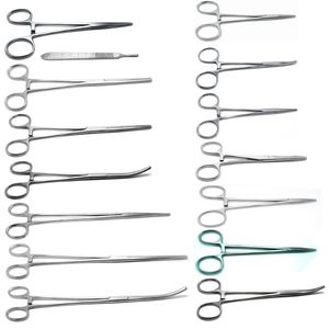 Surgical Hemostat Forceps Set 15 Pcs Crile Kelly Mosquito Kocher Rochester Pean Stainless Steel <b>Veterinary</b> <b>Instruments</b> Certified - Product Image 1