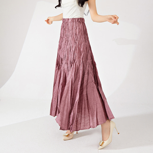 Jupe florale pour femmes, taille haute, maxi, fluide, imprimée, mode décontractée d'été - Product Image 2