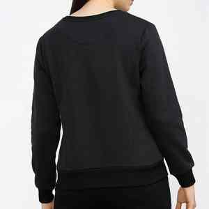 Sudadera negra para mujer, cuello redondo básico, unisex, en oferta, cuello redondo, poliéster, última llegada, sudadera para mujer - Product Image 5