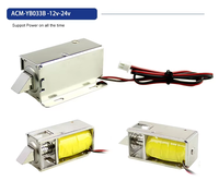 Cerradura de solenoide eléctrica miniatura de 12 V CC al por mayor con lengüeta de control para puerta de cajón de archivador