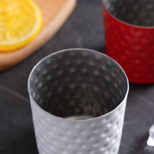 Verre à vin en métal personnalisé avec logo, incassable, style rétro à pois, gobelet à cocktail vintage en métal pour mariage et fête - Product Image 4