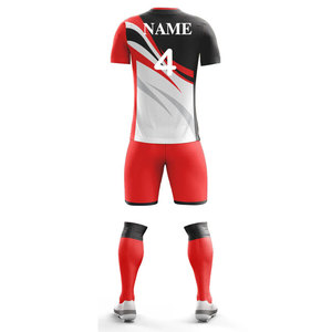 Uniformes Deportivos de Color Sólido de Último Diseño, Ropa de Fútbol de Secado Rápido, Uniformes de Entrenamiento para Toda Temporada, Uniforme de Fútbol - Product Image 4