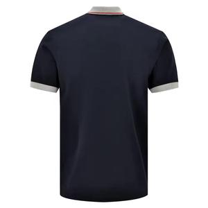 100% Cotton Men's Casual Short Sleeve Polo <b>T</b>-shirts Soft Comfortable Fabric Embroidery Logo Men Polo Shirts - Product Image 2
