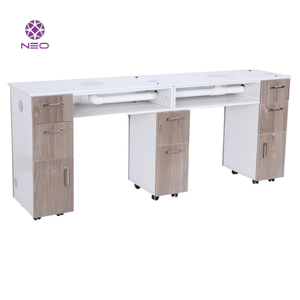 Table de manucure NEO avec tiroirs de rangement, design minimaliste pour mobilier de salon, usage commercial, facile à nettoyer - Product Image 4