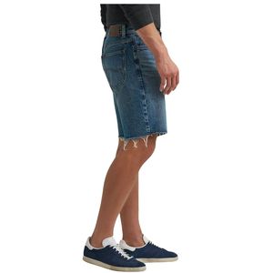Nuevos shorts vaqueros vintage lavados para hombre, corte relajado, dobladillo sin rematar, estilo urbano, logotipo personalizado, venta al por mayor, jeans casuales de verano para hombre - Product Image 5