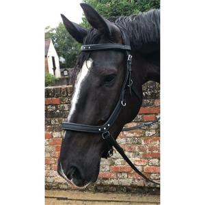 Premium Adjustable Genuine Leather Horse Bridle Durable English Riding Bridle Comfortable Equestrian Tack <b>set</b> OEM Supplier India - Product Image 3