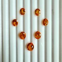 Pierre précieuse naturelle de grenat mandarin de Madagascar, taille ovale, orange, qualité AAA, non traitée, 2 carats, certifiée IGI, lot en gros