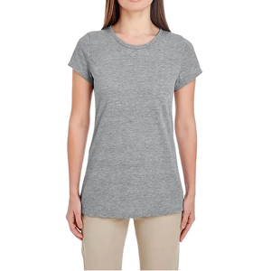 Camisetas de Mujer 100% Algodón con Peso de Tela Medio, Manga Corta para Yoga, Gimnasio, Sin Costuras, de Alta Calidad - Product Image 2