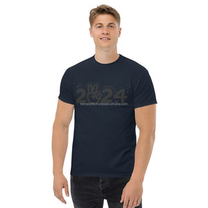 T-shirt 100% coton avec logo imprimé personnalisé en gros pour hommes T-shirts unis blancs et noirs disponibles en vrac - Product Image 6