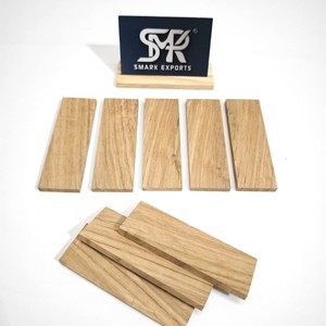 Manches de couteau sculptées en bois de chêne blanc de qualité supérieure, en bois dur naturel, fabriquées sur mesure pour le bricolage - Product Image 3