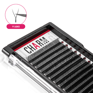 Charmlash OEM ODM Cils en gros, Cils sous marque privée, Fournitures d'extensions de cils YY, Fibre PBT allemande, Faits à la main, C CC D 0.05 0.07 - Product Image 1