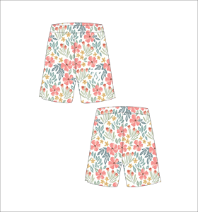 Shorts de basket-ball en mesh personnalisés pour hommes, sublimation, séchage rapide, entraînement, gym, fitness, sport, blanc, corail, rose, motif floral - Product Image 1