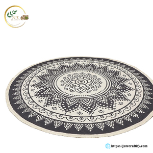 Alfombra de Yute Natural de Diseño Personalizado – Alfombra Ecológica Hecha a Mano para Tiendas Minoristas y Decoración del Hogar - Product Image 2
