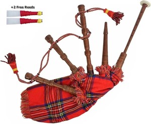 THISTLE ROSE ENTERPRISES Bagpipe en bois pour enfants, instrument de musique écossais taille standard, modèle d'entraînement pour débutants TRE - Product Image 1