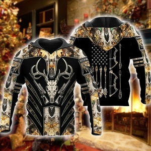 Sudadera con Capucha para Hombre, Estilo Moderno con Estampado 3D de Animales de la Selva, 100% Algodón, Forro Polar, Informal, para Invierno - Product Image 6
