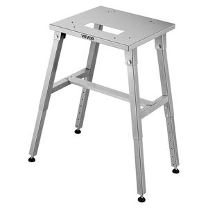 <b>Electric</b> Meat Bandsaw Stand with Adjustable Height Stable H-Shaped Frame Anti-Slip Foot <b>Pads</b> for Meat Slicer - Product Image 1