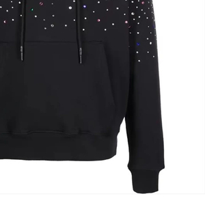 Design Your Own Logo Men Rhinestone Hoodies Casual Wear Latest Design Men Rhinestone Hoodies Cheap Price Wholesale Rate - Product Image 5