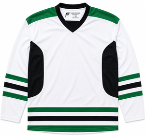 Maillots de hockey sur glace professionnels unisexes en gros, col en V, maille respirante, séchage rapide, 100 % polyester, sans manches, imprimés par transfert thermique, style urbain - Product Image 2