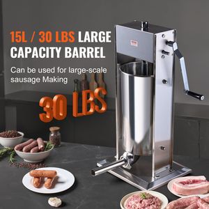 Insaccatrice Manuale a Doppia Velocità 15L/30LBS, Macchina Verticale per Insaccare Carne in Acciaio Inox 304 per Alimenti - Product Image 4