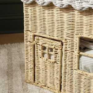 Paniers de rangement en rotin naturel tressé en forme de maison, mignons et en gros, pour organiser la maison de poupées, en provenance du Vietnam - Product Image 4
