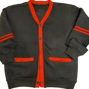 เสื้อคาร์ดิแกนคอวีแบบกำหนดเองสำหรับฤดูหนาว สำหรับชมรมนักเรียนชายหญิง ระบายอากาศได้ดี แห้งเร็ว ไม่หดตัว ผลิตจากผ้าฟลีซถัก เหมาะสำหรับวิทยาลัย - Product Image 1