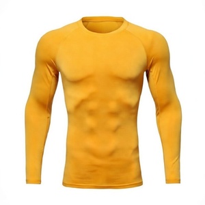 OEM Men <b>Long</b> <b>Sleeve</b> Rashguard Compression Shirt Quick Dry Spandex/Polyester Fabric UPF50+ MMA BJJ Gym Training <b>Base</b> <b>Layer</b> - Product Image 2