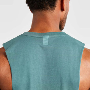 <b>Cheap</b> Price Customizable Men's Casual Knitted Embroidery Tank Top Breathable Quick Dry Light Weight 100% Cotton Adults High - Product Image 5