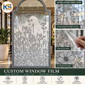 PVC Material Frosted <b>Film</b> Self-adhesive UV Printed Waterproof <b>Glass</b>/<b>Window</b> Decal Sticker for Entrance Branding OEM ODM Wholesale - Product Image 4