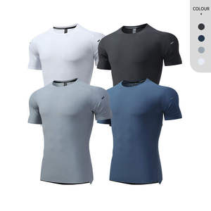 Camiseta de Compresión para Hombre, Secado Rápido, Transpirable, Manga Corta, Deportiva, Ajustada, para Gimnasio, Running y Entrenamiento - Product Image 1