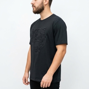 Camiseta de Hombre Oem Sostenible 100% Algodón Premium, Estilo Vintage, Corte Holgado, con Estampado Personalizado en Relieve - Product Image 4