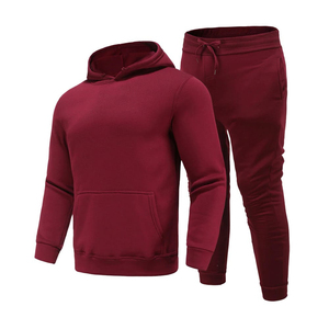 OEM Service Winter Hooded Solid Blank Heavyweight Cotton <b>Polyester</b> <b>Tracksuit</b> Set Men Full Customization Windproof Reversible - Product Image 5