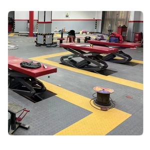 Modular Floor Tiles Anti Slip PP Plastic Flooring <b>Mats</b> Interlocking Garage Floor Tile for Car Repair Shop Workshop Garage - Product Image 2