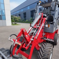 Minipala Elettrica EV08 a Zero Emissioni, Risparmio Energetico, con Forche e Accessori Spazzaneve per Progetti Agricoli