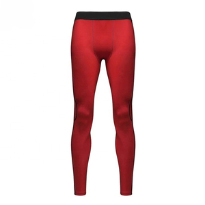 Custom Logo <b>Mens</b> Solid Spandex Yoga Leggings High Waist Full-Length Gym Fitness Sportswear Running <b>Compression</b> <b>Tights</b> Quick Dry - Product Image 3
