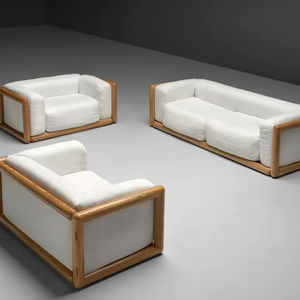 เก้าอี้โซฟาเดี่ยว ไม้เนื้อแข็ง ดีไซน์ดั้งเดิม หรูหรา เป็นมิตรกับสิ่งแวดล้อม สำหรับห้องนั่งเล่น วิลล่า พักผ่อน โซฟา 6 ที่นั่ง เหมาะสำหรับโฮมสเตย์ โรงแรม - Product Image 1