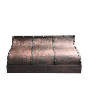 Hot Selling Handmade copper range hood <b>Wall</b> mounted chimney hood Fireplace canopy range hood Attractive design household hood - Product Image 1