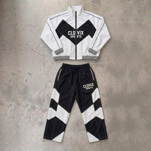 Wholesale Custom Windbreaker Tracksuit Set Men <b>Women</b> Waterproof Running <b>Jacket</b> Pants Sports Training Windbreaker Set - Product Image 1