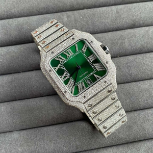 Montre de haute qualité entièrement personnalisée avec diamants cultivés en laboratoire pour hommes, montre de bijouterie hip-hop avec diamants, cadeau - Product Image 1