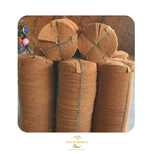 VietChoice Coconut Coir Mulch Mat Circular Biodegradable Eco-Friendly <b>Garden</b> Flower Pot <b>Liner</b> Rustic Style - Product Image 2