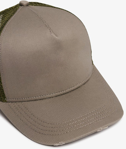 Casquette Trucker Unisexe en Maille Couleur Unie 6 Panneaux Fermeture Arrière Réglable Style Décontracté Printemps Été Chapeau Adulte - Product Image 3