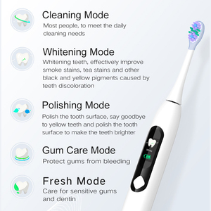 Brosse à dents électrique sonique au design moderne et élégant, finition métallique, étanche IPX7, emballage écologique, élimination efficace de la <span class=keywords><strong>plaque</strong></span> dentaire - Product Image 5