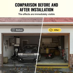 Guarnizione Universale Adesiva per Soglia Porta Garage 16,5 FT, Sigillante Impermeabile per Pavimento - Product Image 5