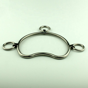 Bocado de caballo OEM de acero inoxidable con revestimiento de plasma azul arcoíris, con mejillas completas, para carreras de caballos, equipo ecuestre, proveedor personalizado - Product Image 3